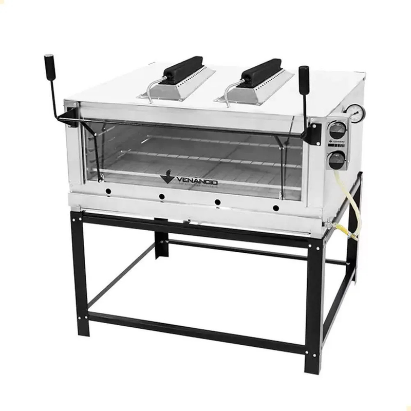 Forno Roma à Gás 90 Inox Infravermelho Venâncio