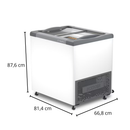 Freezer Tampas de Vidro 185 litros 220V Metalfrio