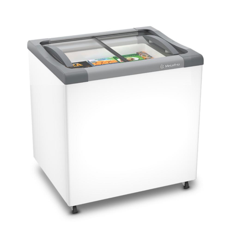 Freezer Tampas de Vidro 185 litros 220V Metalfrio