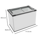 Freezer Tampas de Vidro 292 litros 220V Metalfrio