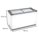 Freezer Tampas de Vidro 399 litros 220V Metalfrio