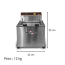 Fritadeira Elétrica Zona Fria 15L 220V Skymsen
