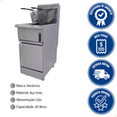 Fritador Óleo Industrial Prime à Gás GN 20 Litros Venâncio