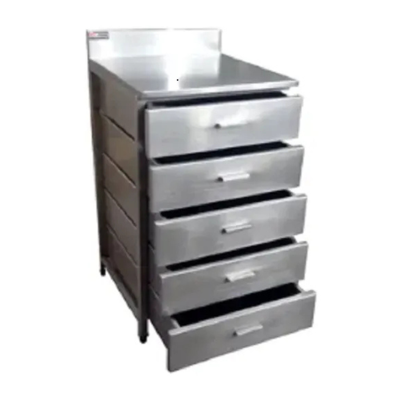 Gaveteiro Inox para Pastel 4 Gavetas - Promaq