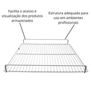 Grade para Geladeira ERV 400 56x43 Branca com Suporte para Refrigeração Comercial