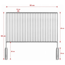Grelha de Inox Argentina Aramada 55x40 Jota's Grill