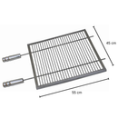 Grelha de Inox 304 Aramada 55x45 Jota's Grill