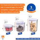 Kit Com 3 Potes a Vácuo Selovac Neo
