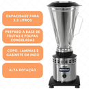 Liquidificador 3,5 Litros Alta Rotação - Metvisa