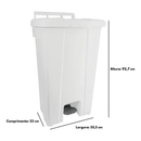 Lixeira 100L com Pedal JSN