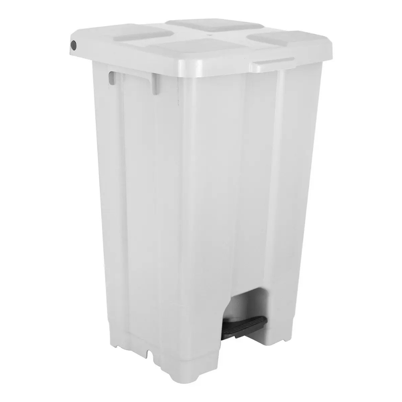 Lixeira Branca 60L com Pedal JSN