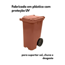 Contêiner Plástico 240L com Rodas - JSN