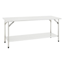 Mesa de Trabalho Inox 430 100x70x85 cm com Prateleira Inferior Lisa Profissional