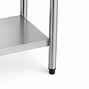 Mesa Inox AI430 400x400x900mm com Prateleira inferior Lisa Promaq
