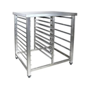 Mesa 80x70 com Suporte para Bandejas ou Cubas Inox Imeca