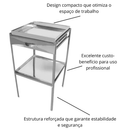 Mesa Corte de Frango Inox 430 40x40x70cm com Gaveta Promaq