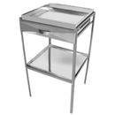 Mesa Corte de Frango Inox 430 40x40x70cm com Gaveta Promaq