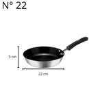 Frigideiras Hotel Antiaderente Diâmetro de 20cm a 34cm Alumínio ABC