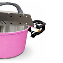 Panela Rosa Misturadora Mexedora Elétrica 8L Bivolt Maná