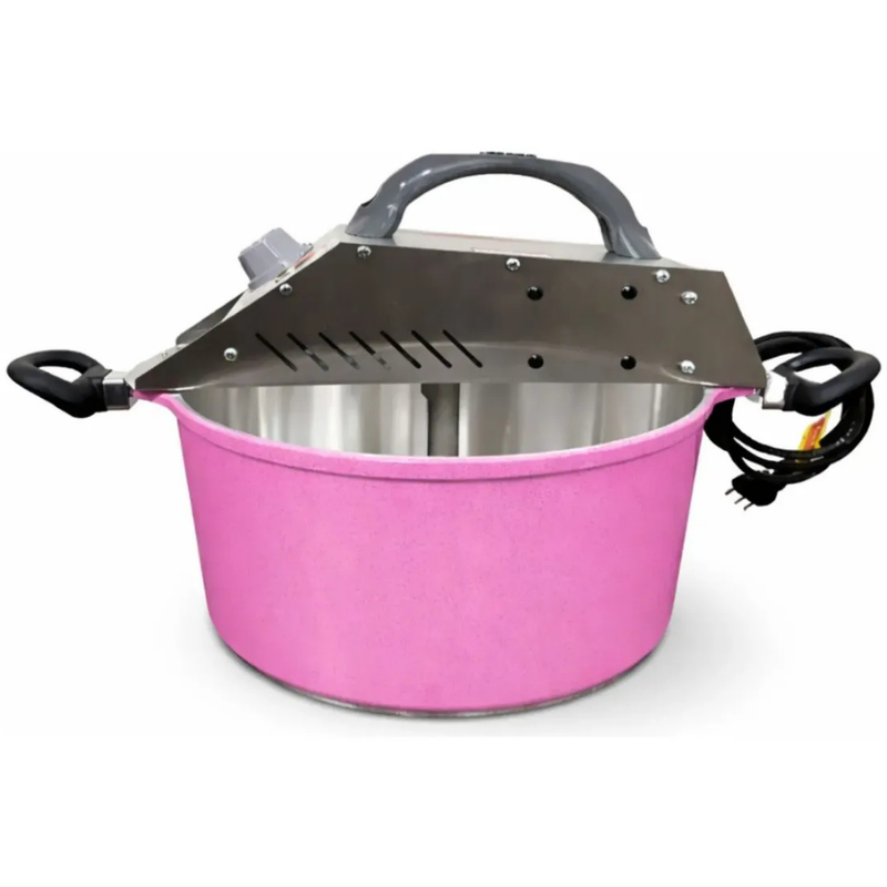 Panela Rosa Misturadora Mexedora Elétrica 8L Bivolt Maná
