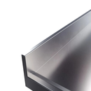 Pia Inox 304 180x70x85cm com Cuba Central 50X40cm com Prateleira Inferior Lisa Promaq