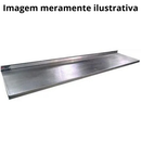 Prateleira Inox Suspensa 1m Com Espelho Promaq Para Cozinha Industrial