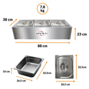 Réchaud Térmico 3 Cubas Linha 220V
