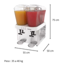 Refresqueira Inox 2 Reservatórios 16L Cada 220V Venâncio – Refresqueira Industrial para Bebidas