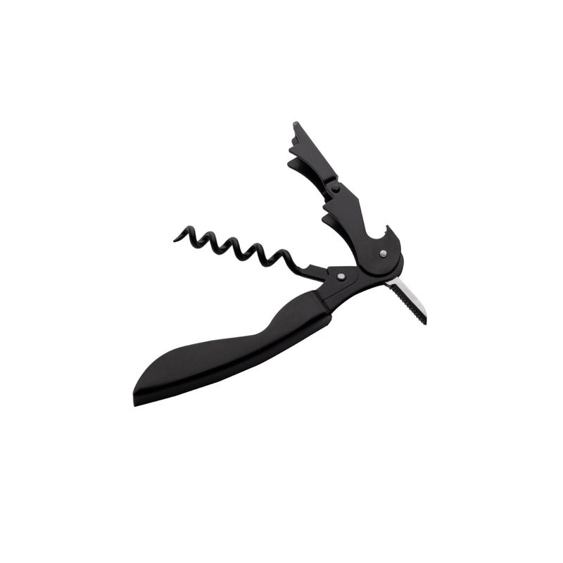 Saca Rolhas Canivete Inox Preto 12cm - GP Inox