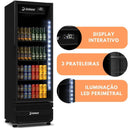 Visa Cooler Cervejeira Porta de Vidro CCV355 569L - IMBERA