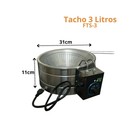 Tacho Esmaltado 3 Litros Fritador Elétrico Stevan Metal