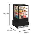 Vitrine Refrigerada 70cm Dupla Ação Linha Conveniência Gelopar