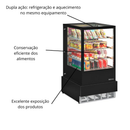 Vitrine Refrigerada 70cm Dupla Ação Linha Conveniência Gelopar